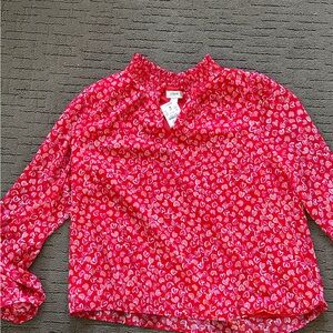 J Crew Heart Blouse
